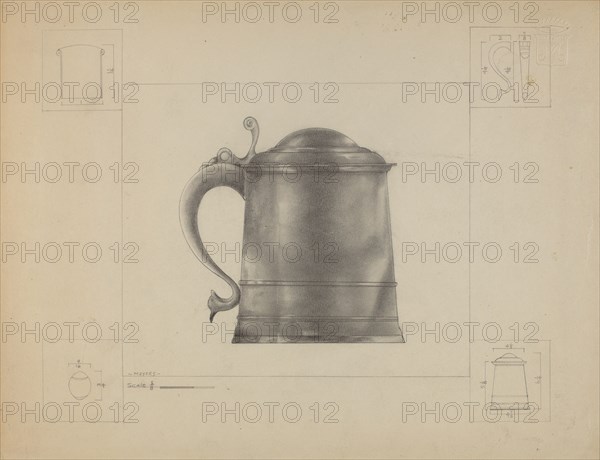 Pewter Tankard, c. 1936.