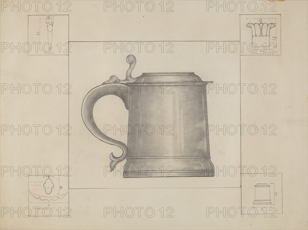 Pewter Tankard, c. 1936.