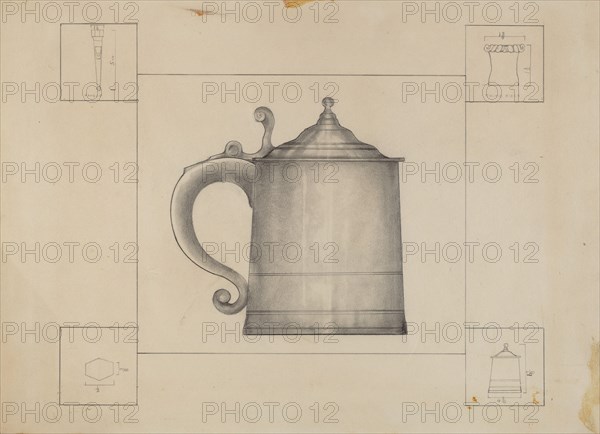 Pewter Tankard, c. 1936.