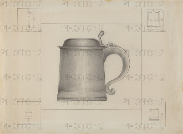 Pewter Tankard, c. 1936.