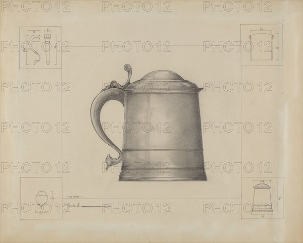 Pewter Tankard, c. 1936.