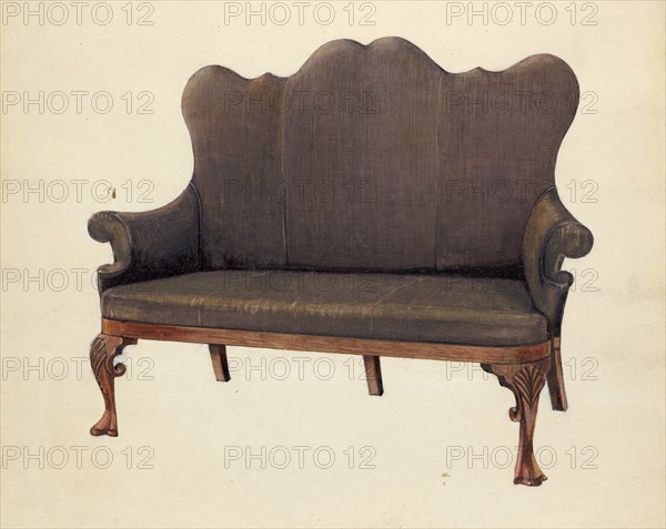 Queen Ann Sofa, c. 1953.