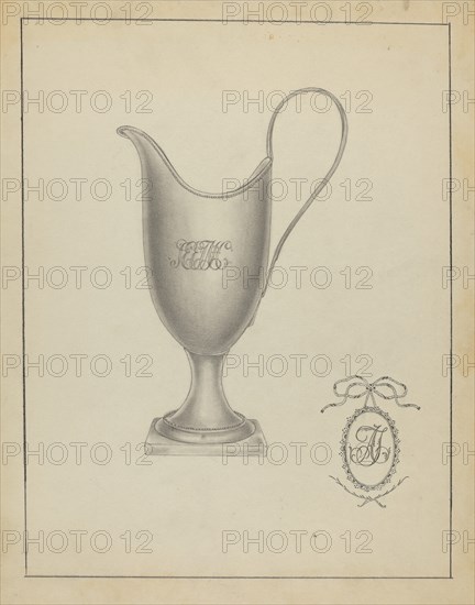 Silver Creamer, c. 1936.