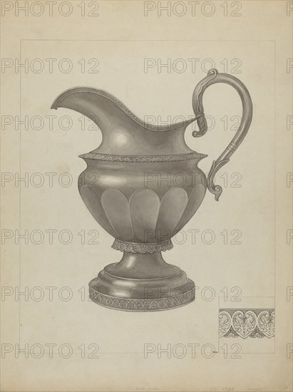 Silver Creamer, c. 1936.