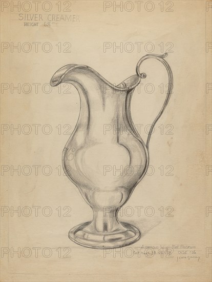 Silver Pitcher, c. 1936.