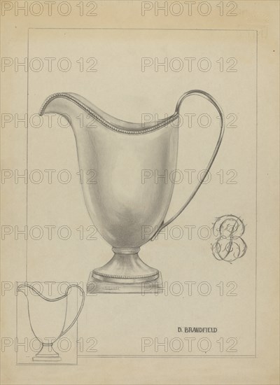 Silver Pitcher, c. 1937.