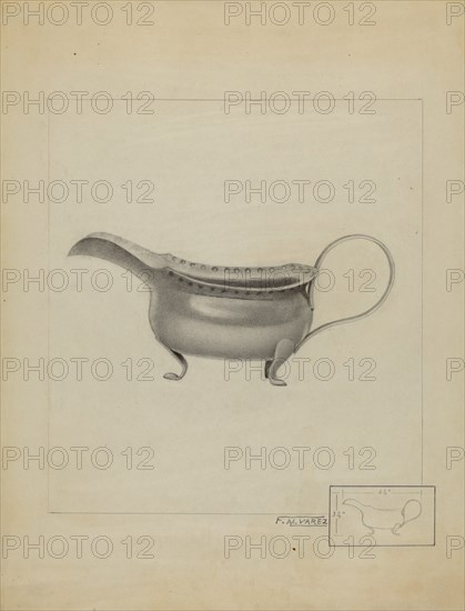 Silver Sauce Boat, 1936.