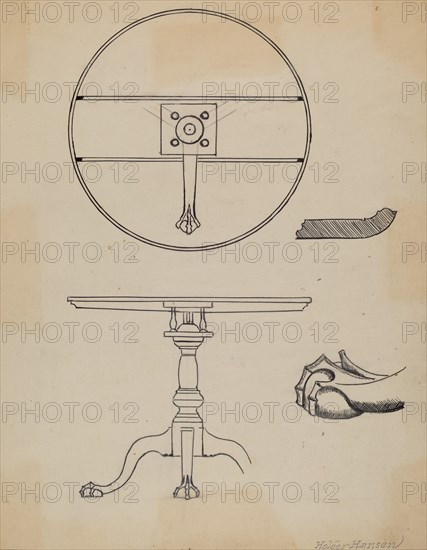 Tilt-top Table, c. 1936.