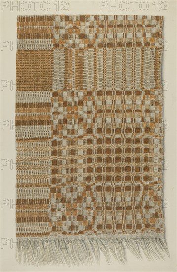 Woven Coverlet, c. 1938.