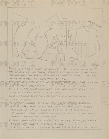 Dress Pattern, 1935/1942.