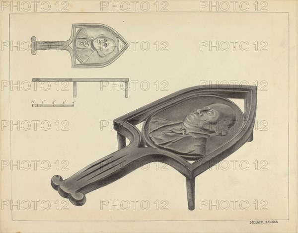 Flatiron Holder, c. 1939.