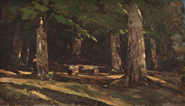 Le banc, 1906. The bench.