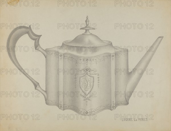 Silver Teapot, 1935/1942.