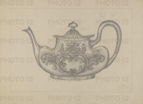 Silver Teapot, 1935/1942.