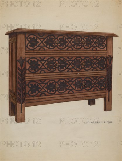 Chest of Drawers, c. 1936.
