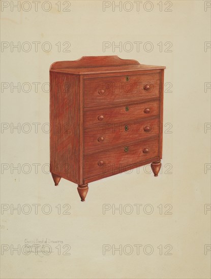 Chest of Drawers, c. 1939.