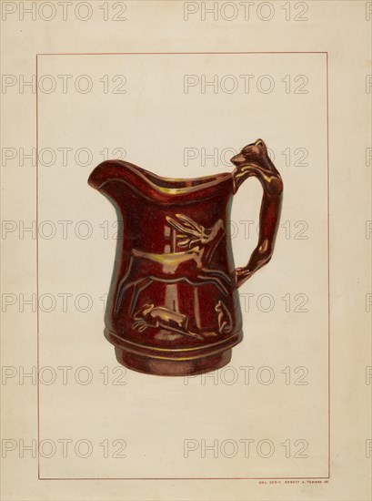 Crockery Pitcher, c. 1938.