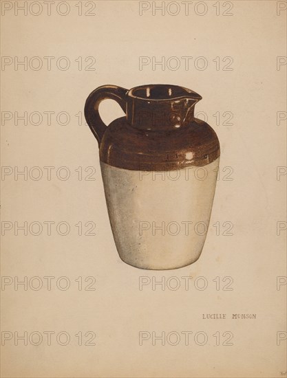 Crockery Pitcher, c. 1940.