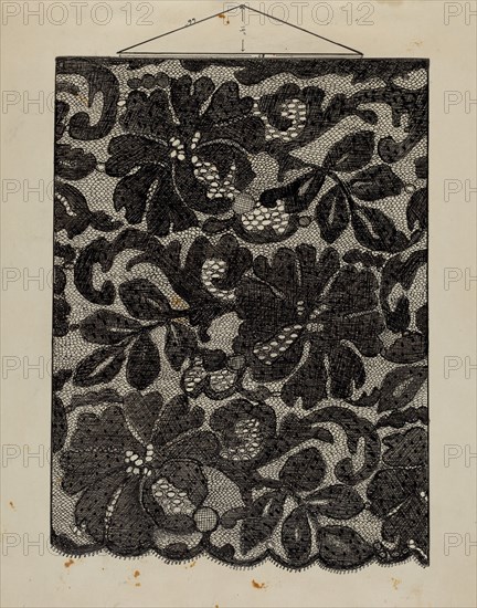 Embroidered Lace, c. 1936.