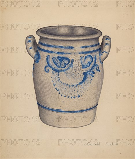 Gray Pottery Jar, c. 1940.