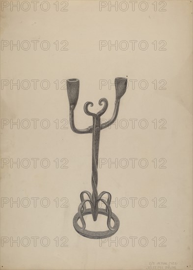 Iron Candlestick, c. 1938.