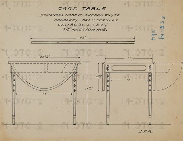 Pembroke Table, 1935/1942.