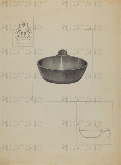 Pewter Porringer, c. 1936.