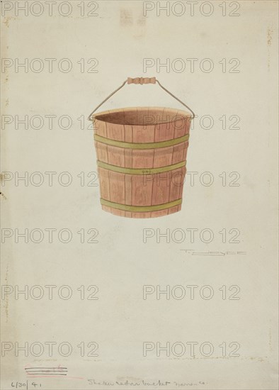 Shaker Cedar Bucket, 1941.