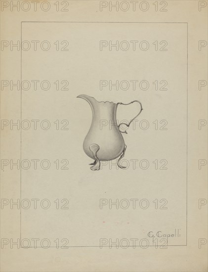 Silver Creamer, 1935/1942.