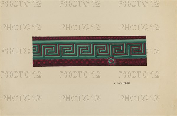 Wallpaper Border, c. 1940.