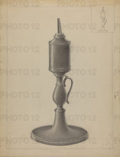 Whale Oil Lamp, 1935/1942.