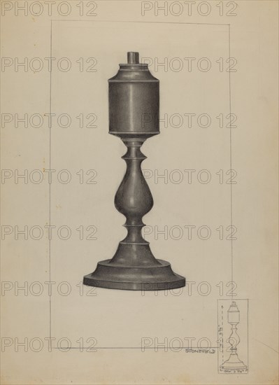 Whale Oil Lamp, 1935/1942.