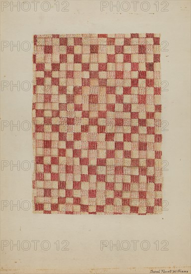 Woven Coverlet, 1935/1942.