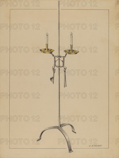 Candlestick Stand, c. 1936.
