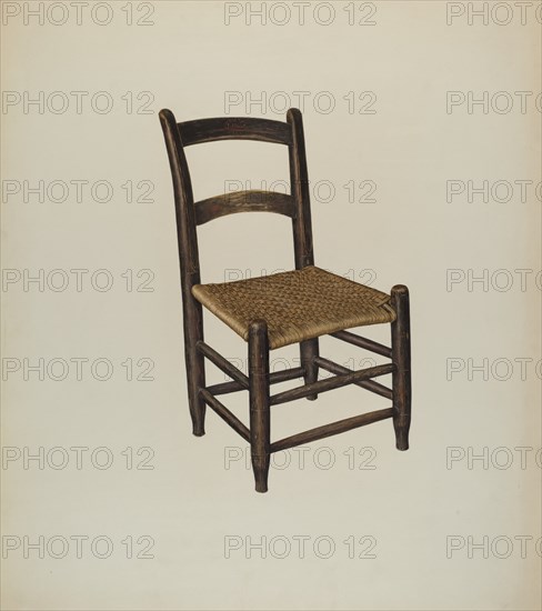 Cane Bottom Chair, c. 1942.