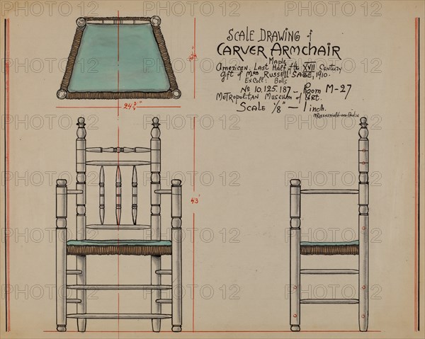 Carver Armchair, 1935/1942.