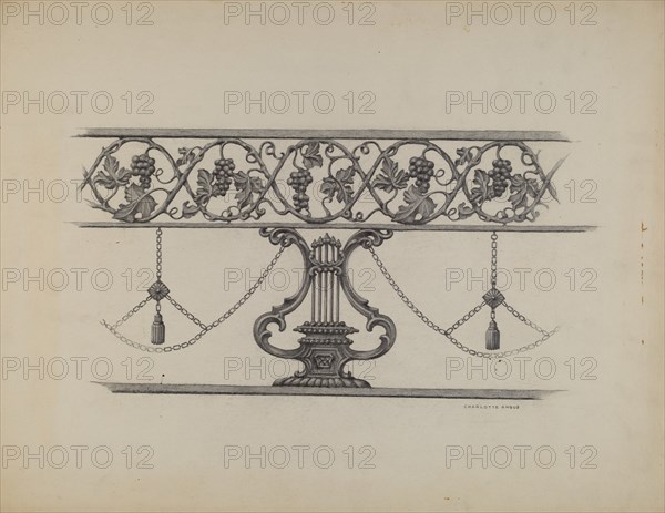 Cast Iron Fencing, c. 1937.