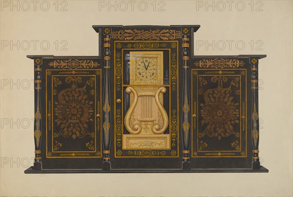 Clock - Lyre Type, c. 1937.