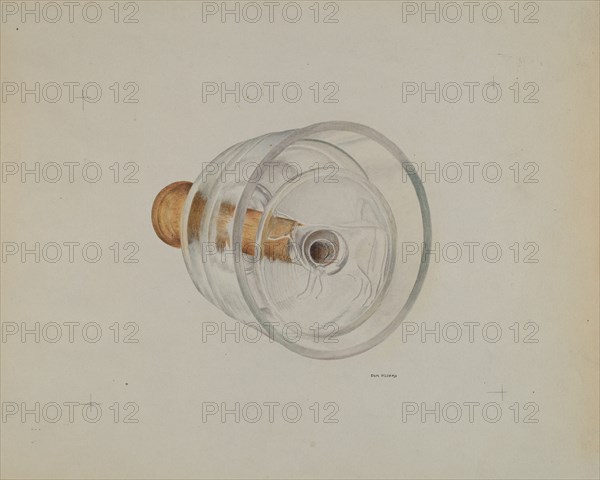 Glass Butter Mold, c. 1938.