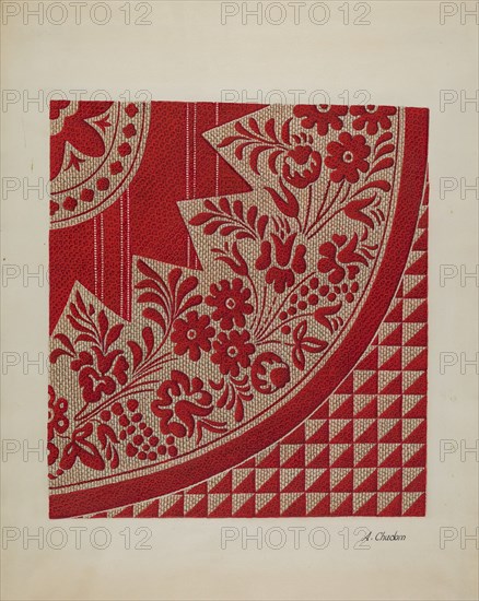 Homespun Coverlet, c. 1937.