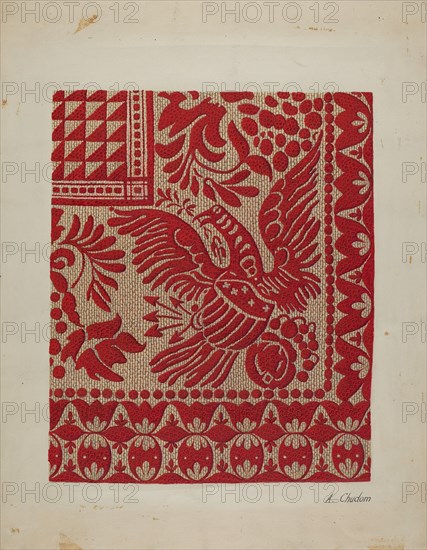 Homespun Coverlet, c. 1937.