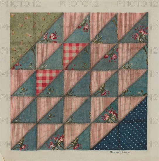 Patchwork Quilt, 1935/1942.