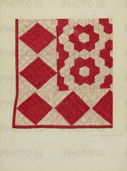 Patchwork Quilt, 1935/1942.