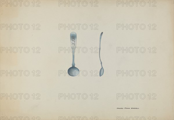 Silver Salt Spoon, c. 1937.