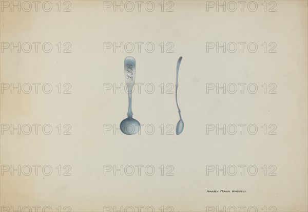 Silver Salt Spoon, c. 1937.