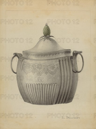 Silver Sugar Bowl, c. 1936.