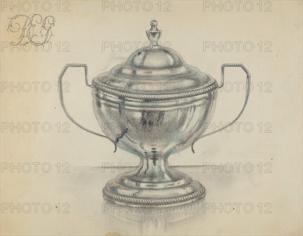 Silver Sugar Bowl, c. 1936.