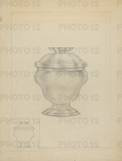 Silver Sugar Bowl, c. 1936.