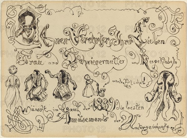 A New Year's Greeting, 1839.