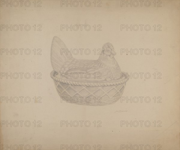 Covered Dish (Hen), c. 1940.